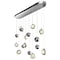 Cwi Lighting Salvador 40 in LED Integrated Polished Nickel Chandelier 1673P40-9-613-RC - alternate 5